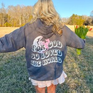Elevated Faith for God to love the world sweatshirt